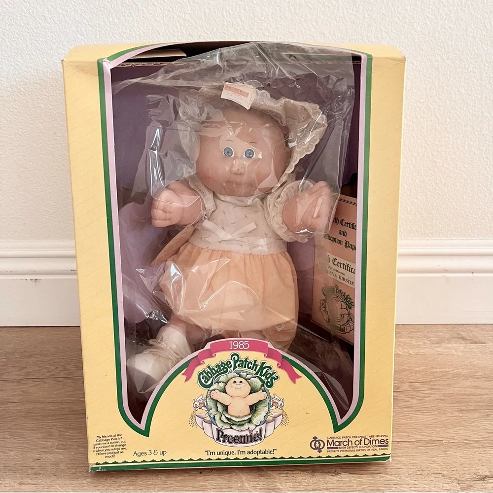 Vintage‎ RARE 1985 Coleco Cabbage Patch Kids In Box W/Certificate Helena Kirstie
